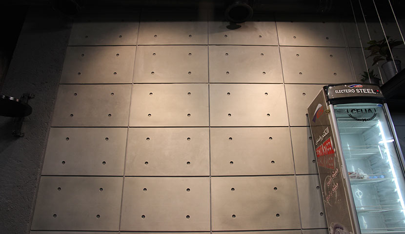 سنگ بتن اکسپوز صدر استون در طراحی باشگاه ورزشی