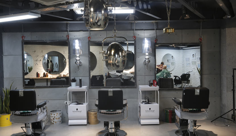 بتن اکسپوز صدراستون در طراحی آرایشگاه