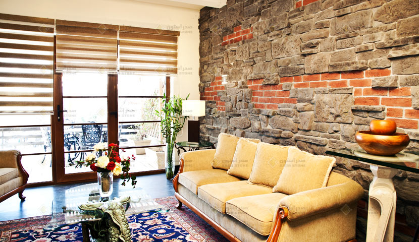 سنگ بتن اکسپوز صدر استون طرح راک در طراحی داخلی منزل