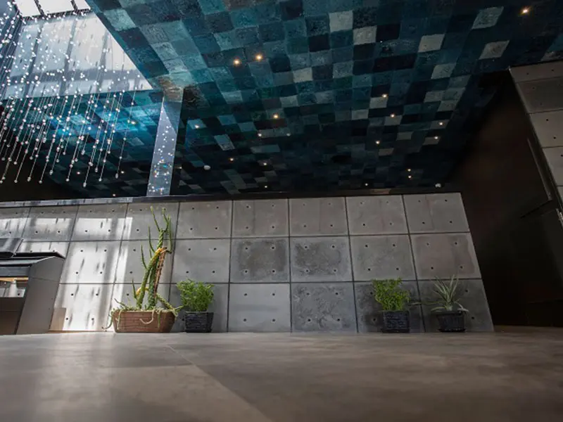 Concrete finishes in healthcare spaces