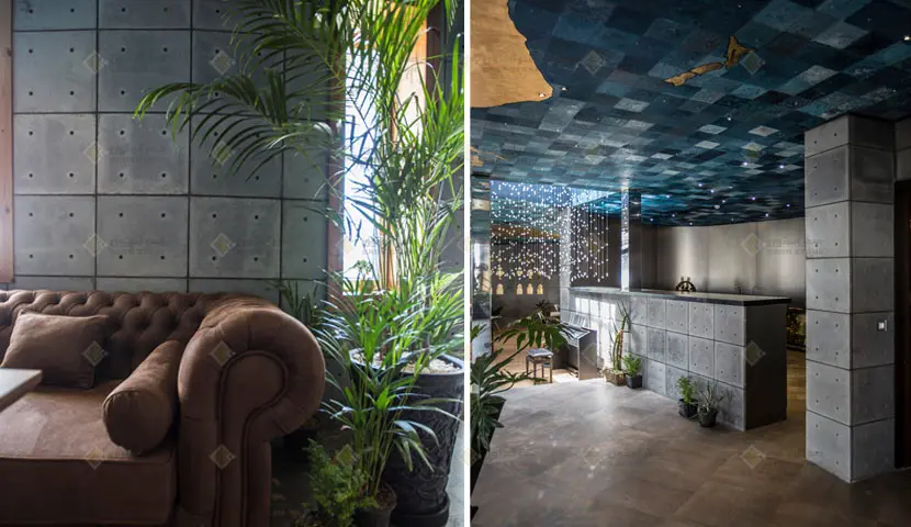 Café — Exposed concrete