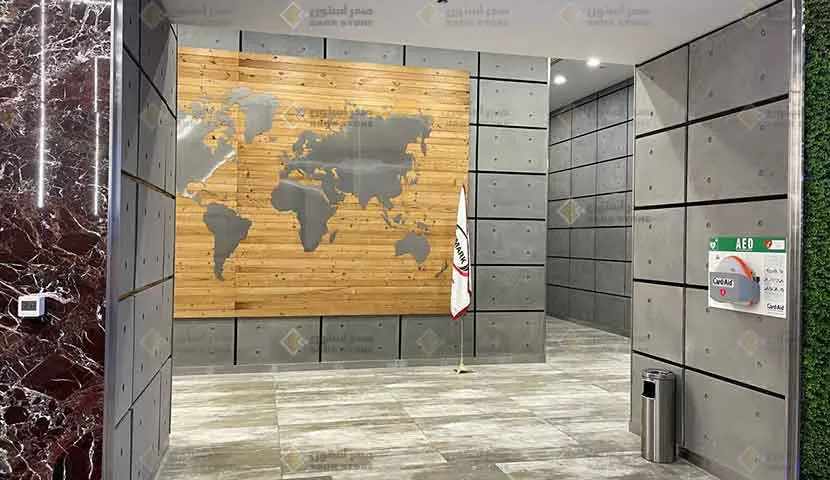 بتن اکسپوز با نصب خشک در ایران مال