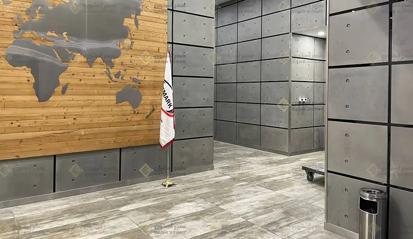 بتن اکسپوز صدراستون با نصب خشک در ایران مال