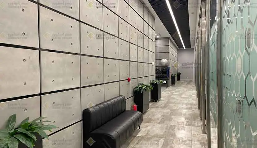 بتن اکسپوز صدراستون با نصب خشک در ایران مال